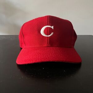 Vintage Cornell University The Game Snapback Hat Red White C Logo Adjustable Cap